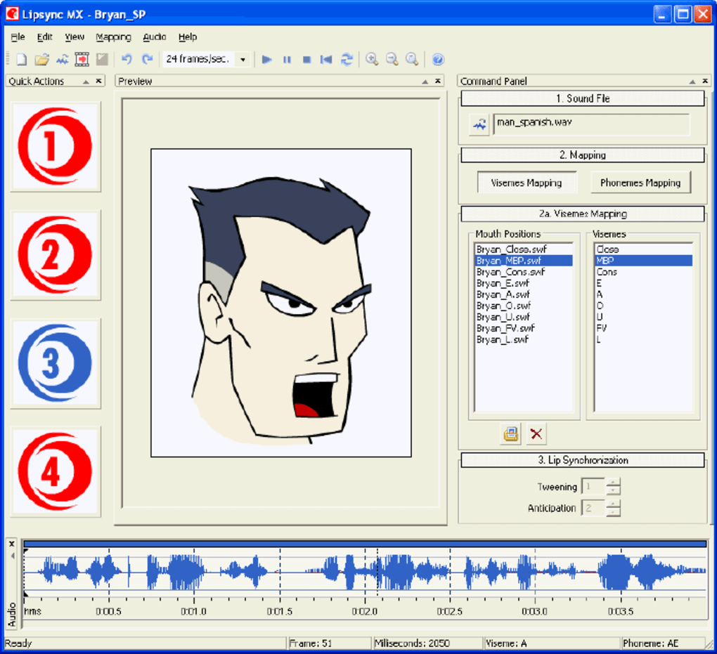 Cartoon lip sync software